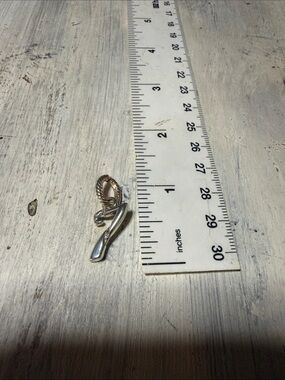 Brighton silver and crystal number charm pendant - 7